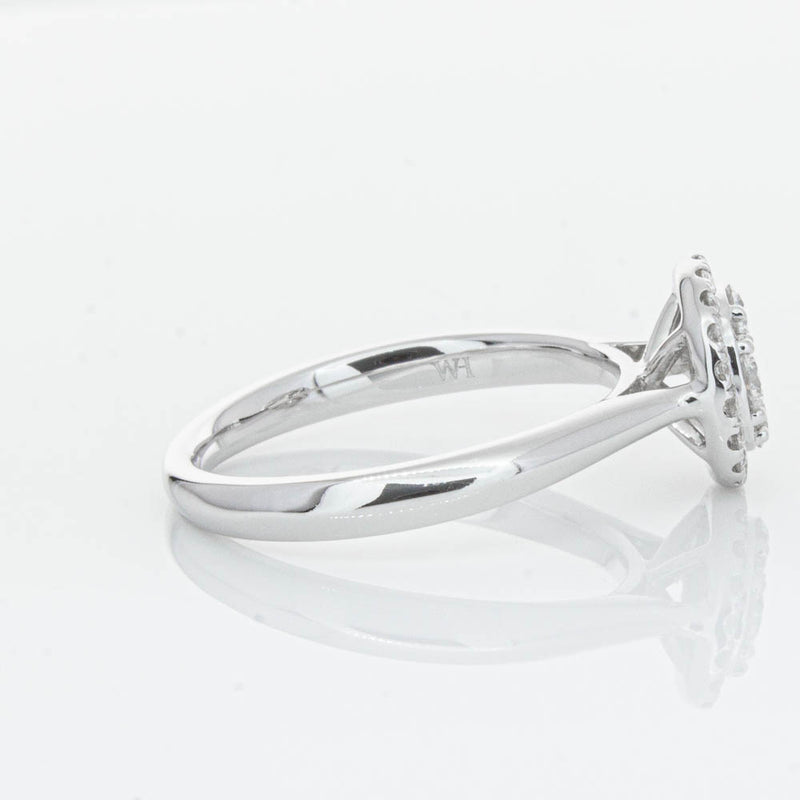 14ct White Gold Diamond Saturn Ring-Ring-Walker & Hall