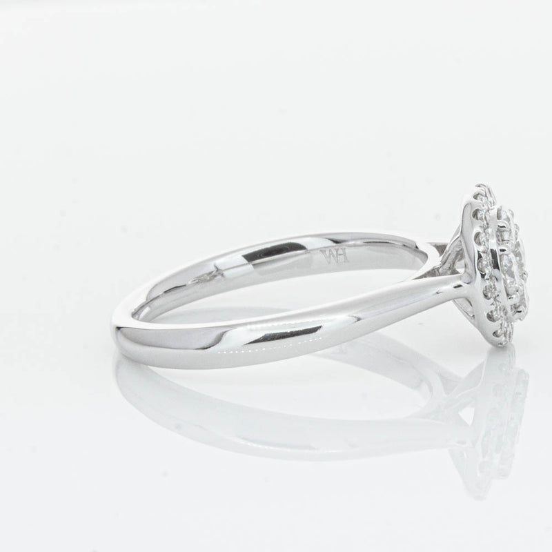 14ct White Gold Diamond Saturn Ring-Ring-Walker & Hall