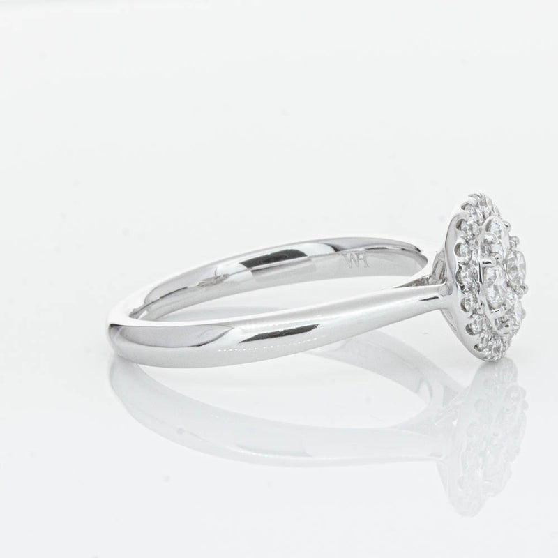 14ct White Gold Diamond Saturn Ring-Ring-Walker & Hall