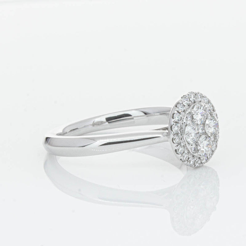 14ct White Gold Diamond Saturn Ring-Ring-Walker & Hall