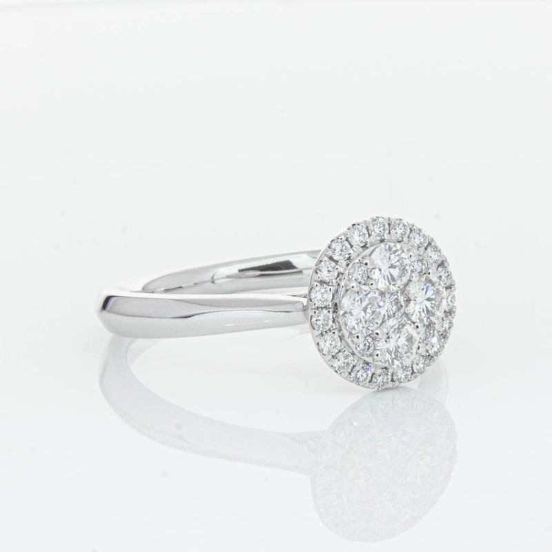 14ct White Gold Diamond Saturn Ring-Ring-Walker & Hall