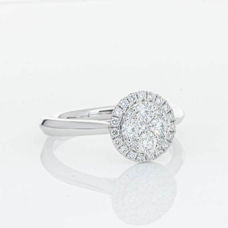 14ct White Gold Diamond Saturn Ring-Ring-Walker & Hall