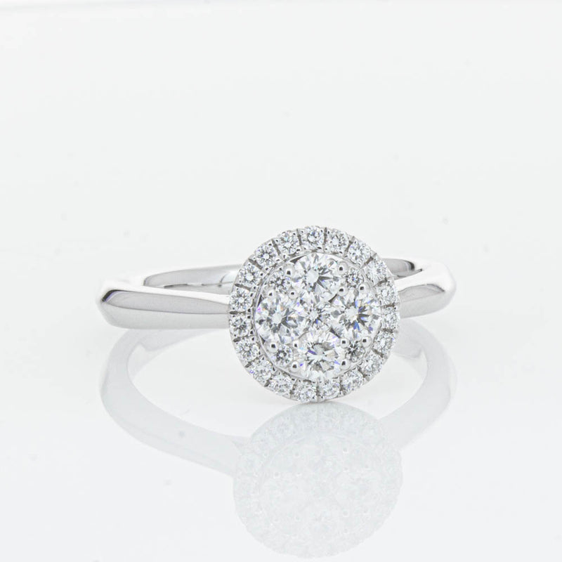 14ct White Gold Diamond Saturn Ring-Ring-Walker & Hall