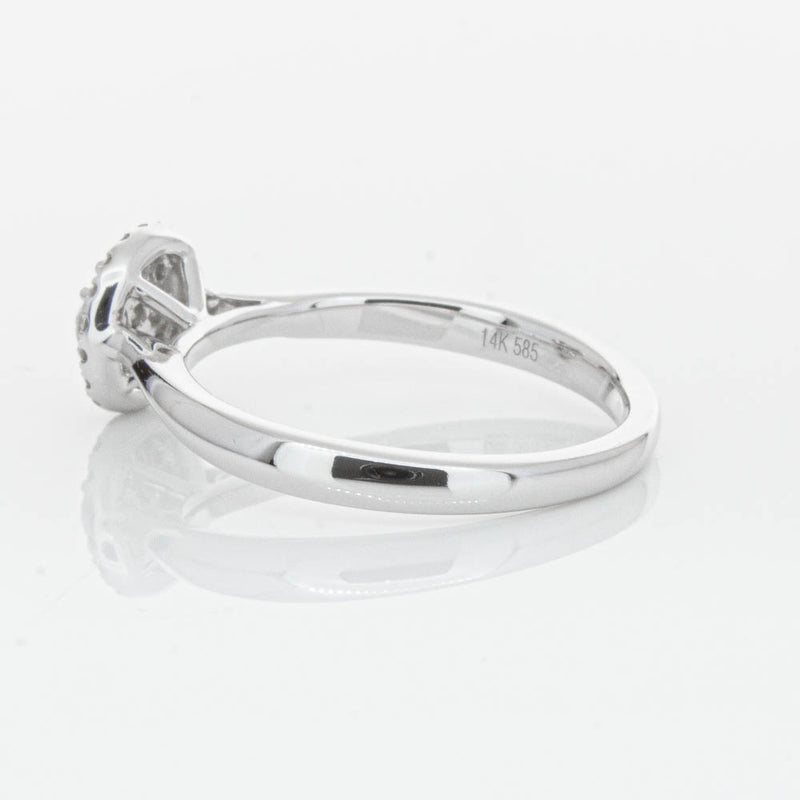 14ct White Gold Diamond Mini Saturn Ring-Ring-Walker & Hall