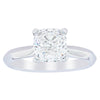 18ct White Gold 2.01ct Cushion Cut Diamond Venetian Ring-Ring-Walker & Hall