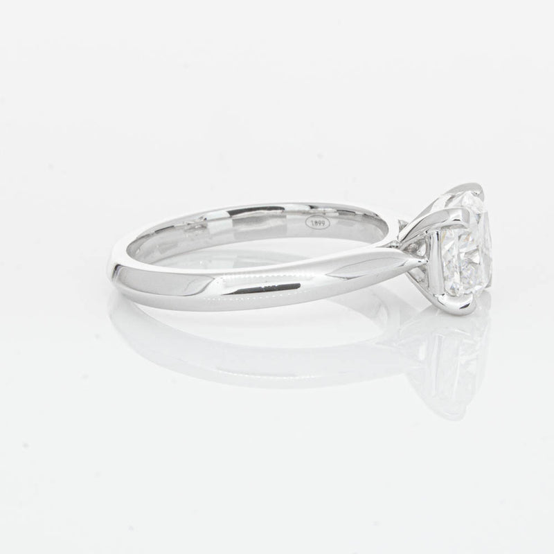 18ct White Gold 2.01ct Cushion Cut Diamond Venetian Ring-Ring-Walker & Hall