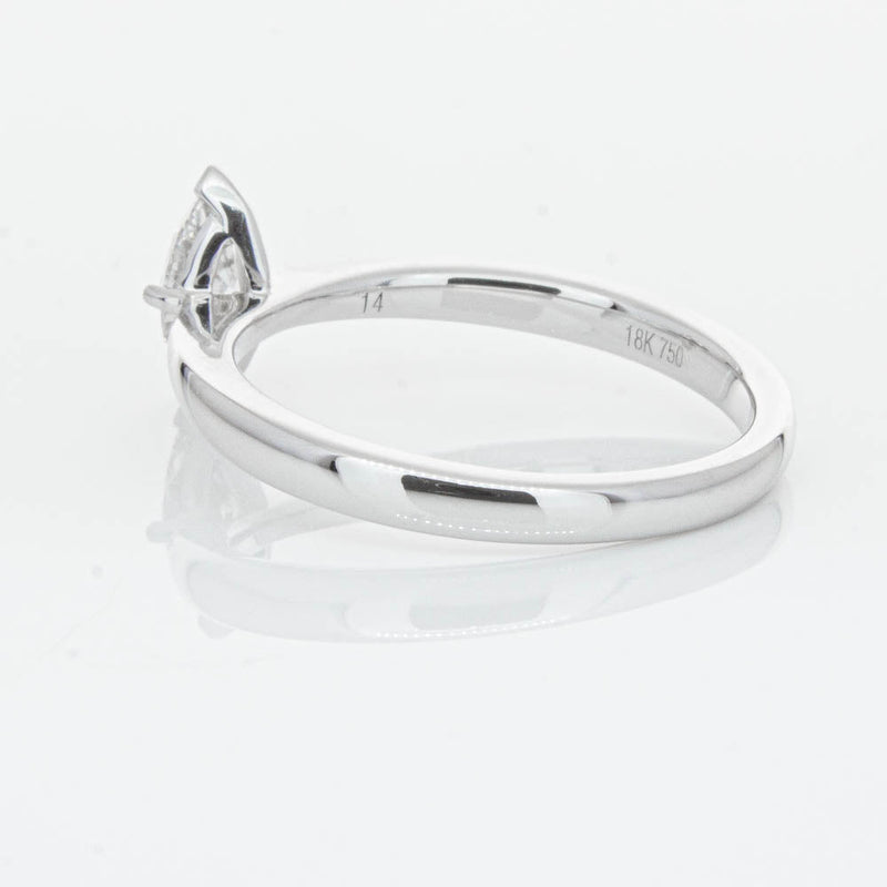 18ct White Gold .50ct Marquise Cut Diamond Royale Ring-Ring-Walker & Hall