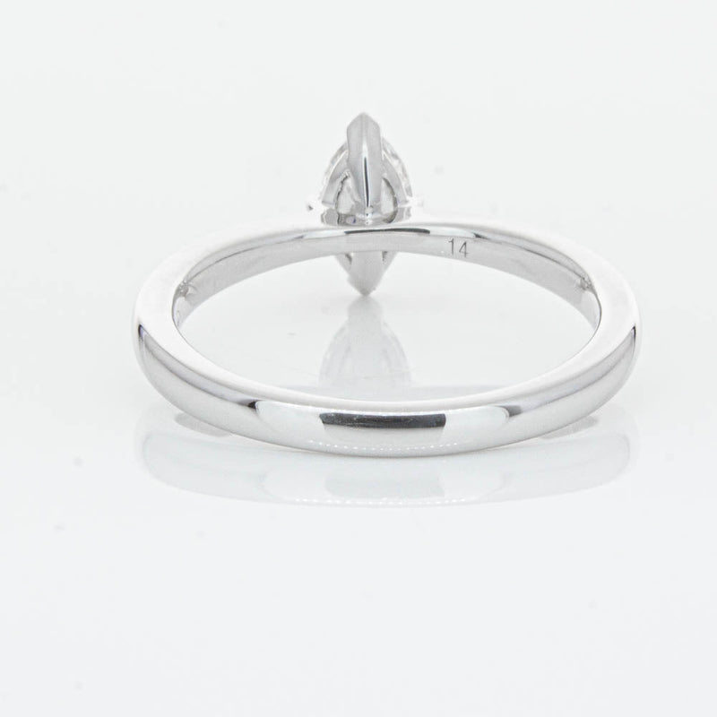 18ct White Gold .50ct Marquise Cut Diamond Royale Ring-Ring-Walker & Hall