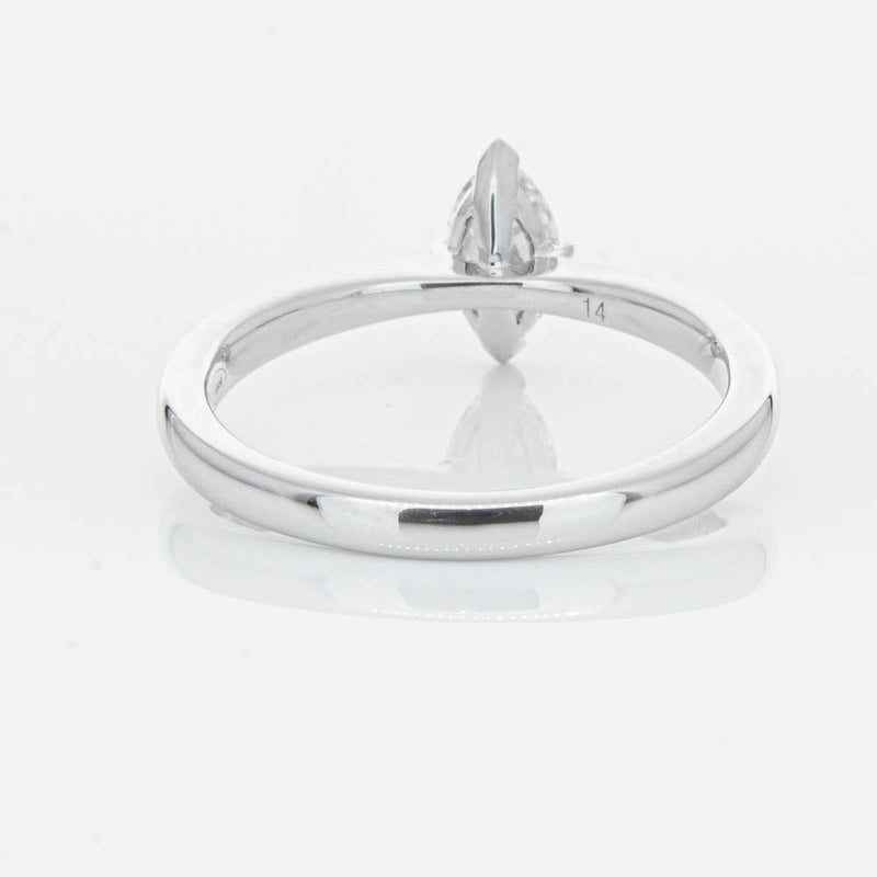 18ct White Gold .50ct Marquise Cut Diamond Royale Ring-Ring-Walker & Hall