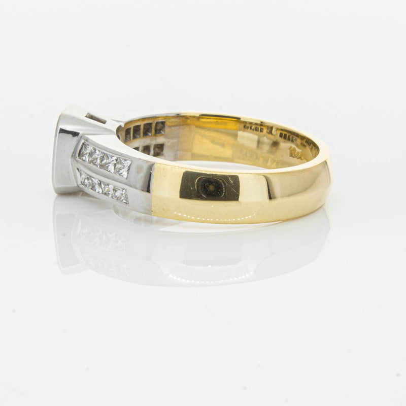 Deja Vu 18ct Yellow Gold 1.40ct Radiant Cut Diamond Ring-Ring-Walker & Hall