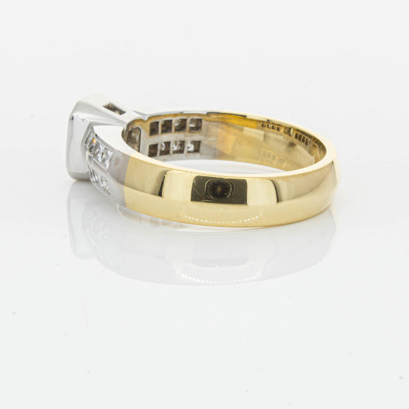 Deja Vu 18ct Yellow Gold 1.40ct Radiant Cut Diamond Ring-Ring-Walker & Hall