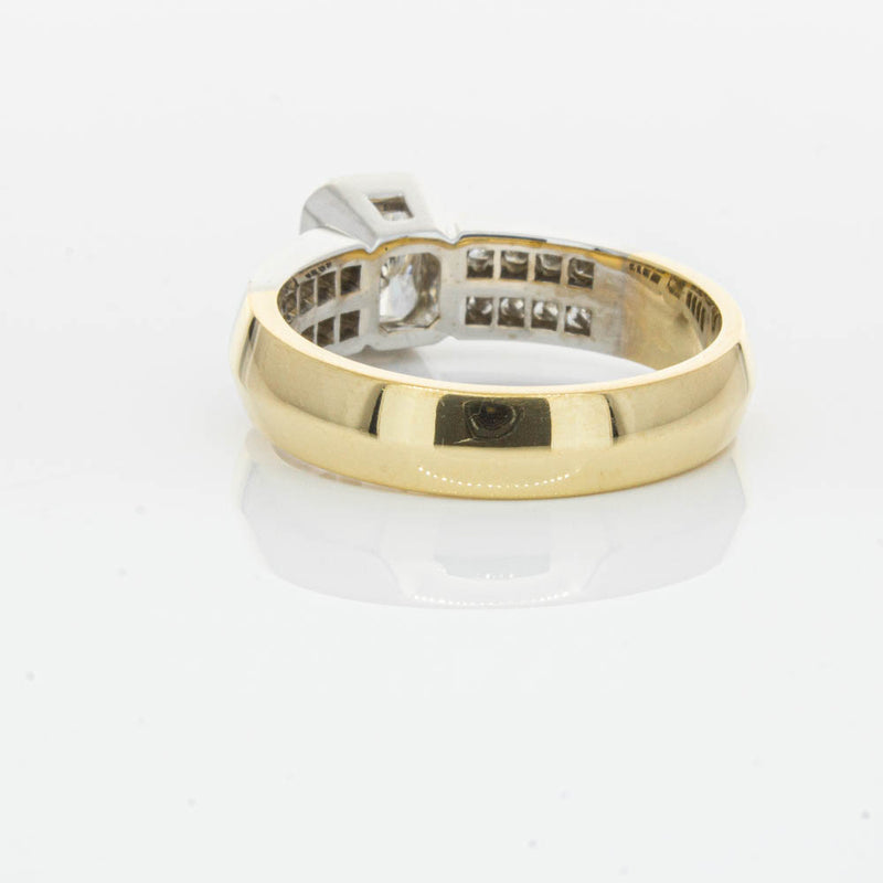 Deja Vu 18ct Yellow Gold 1.40ct Radiant Cut Diamond Ring-Ring-Walker & Hall