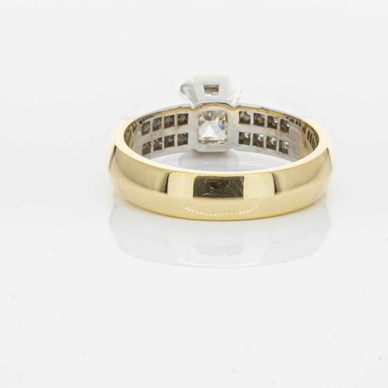 Deja Vu 18ct Yellow Gold 1.40ct Radiant Cut Diamond Ring-Ring-Walker & Hall