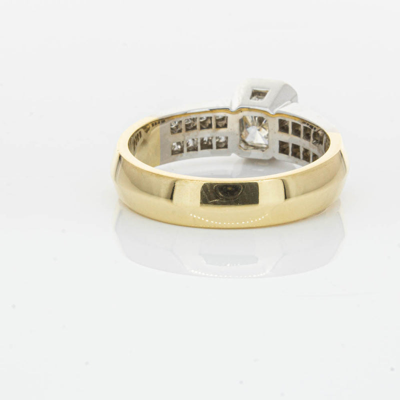 Deja Vu 18ct Yellow Gold 1.40ct Radiant Cut Diamond Ring-Ring-Walker & Hall