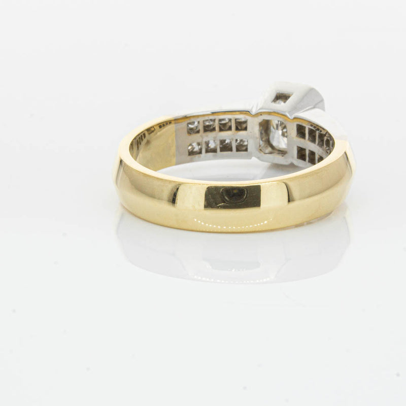 Deja Vu 18ct Yellow Gold 1.40ct Radiant Cut Diamond Ring-Ring-Walker & Hall