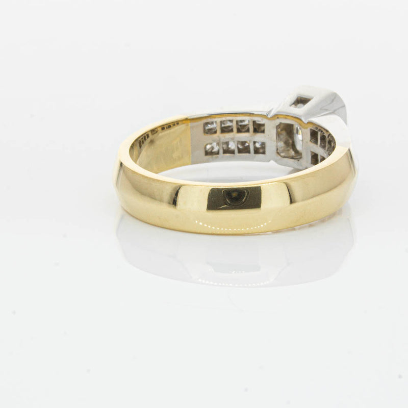 Deja Vu 18ct Yellow Gold 1.40ct Radiant Cut Diamond Ring-Ring-Walker & Hall