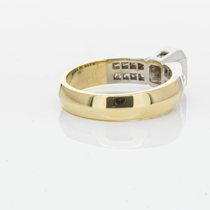 Deja Vu 18ct Yellow Gold 1.40ct Radiant Cut Diamond Ring-Ring-Walker & Hall