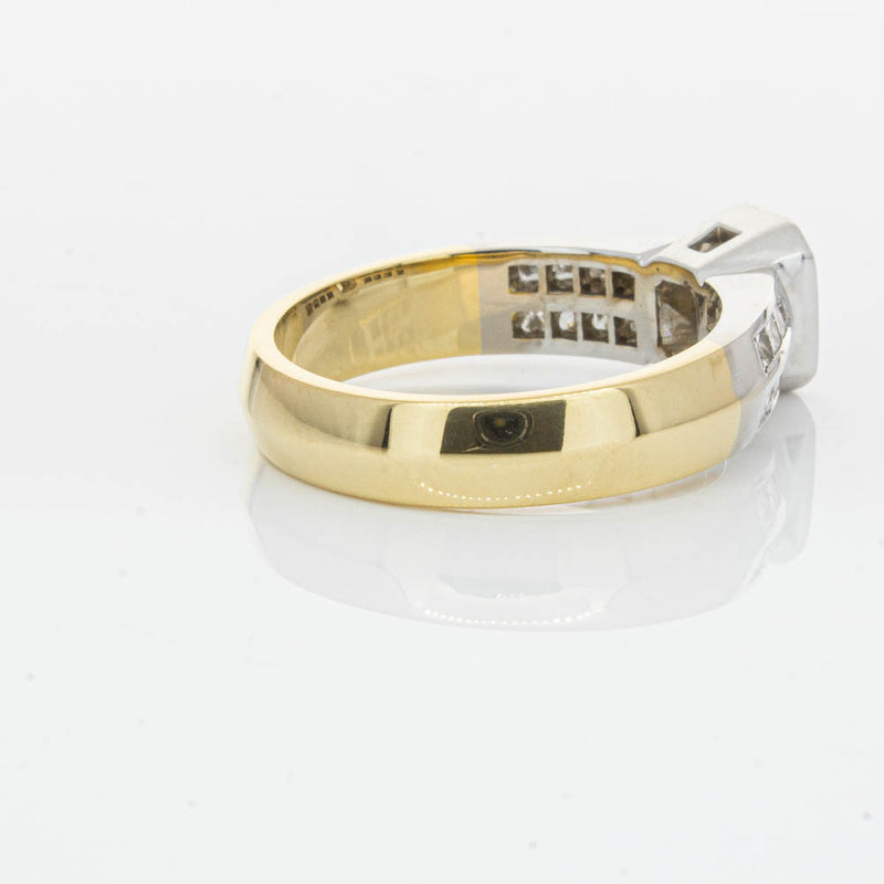 Deja Vu 18ct Yellow Gold 1.40ct Radiant Cut Diamond Ring-Ring-Walker & Hall
