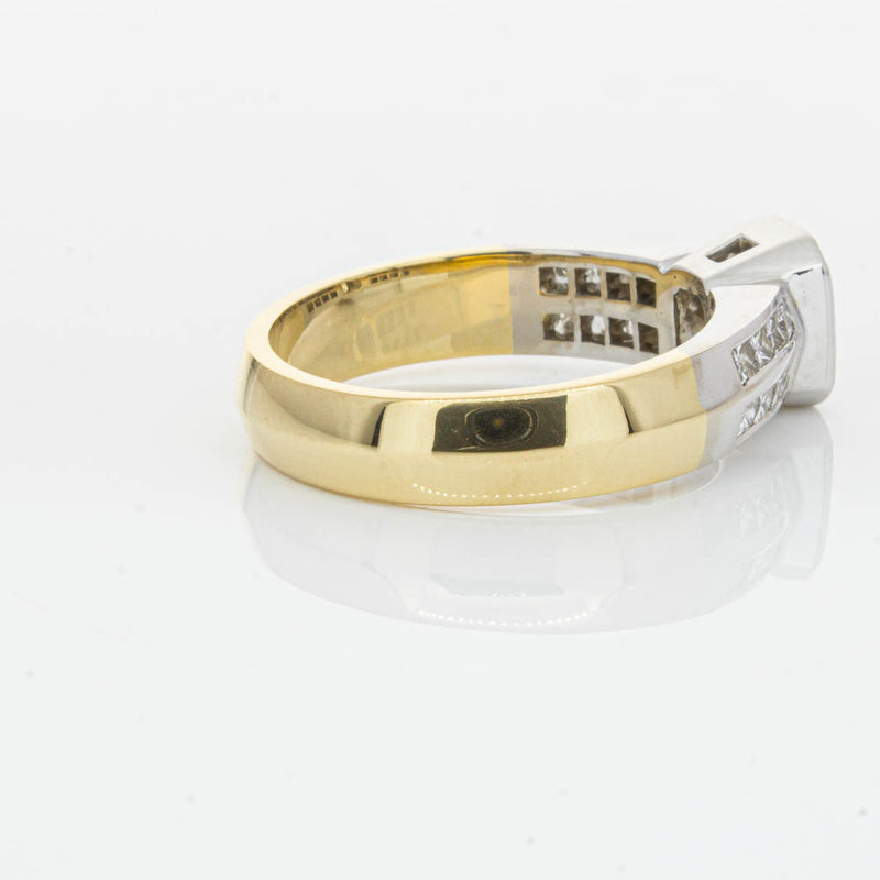 Deja Vu 18ct Yellow Gold 1.40ct Radiant Cut Diamond Ring-Ring-Walker & Hall