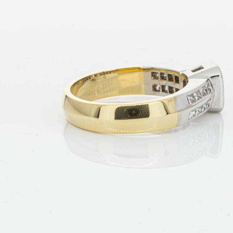 Deja Vu 18ct Yellow Gold 1.40ct Radiant Cut Diamond Ring-Ring-Walker & Hall