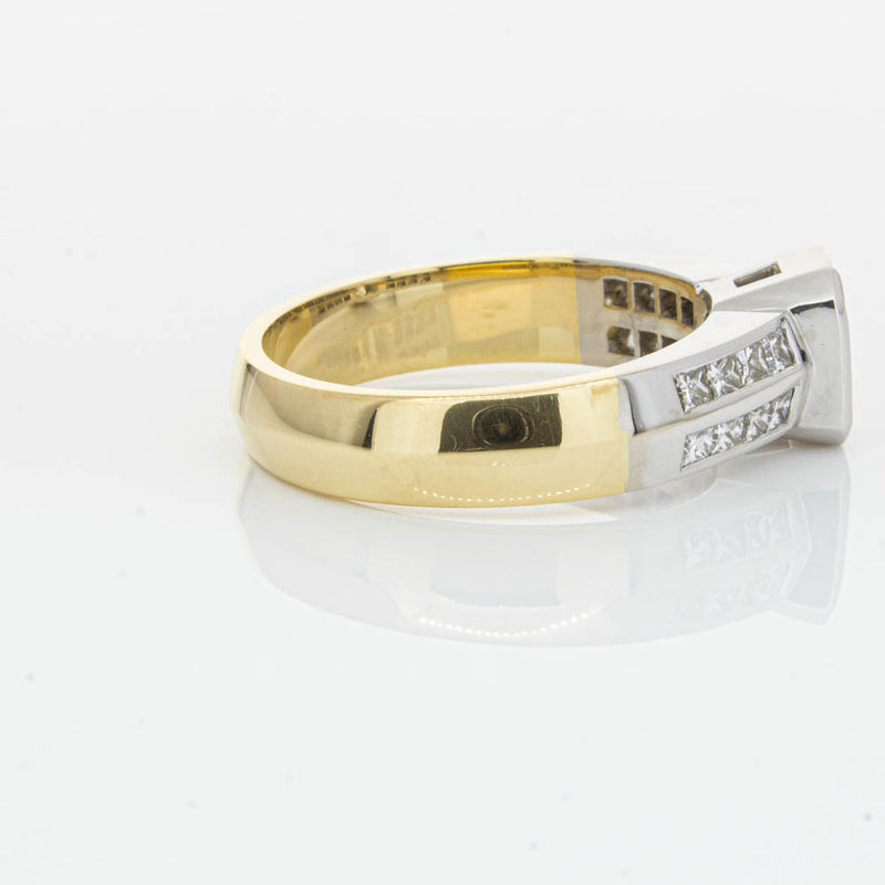 Deja Vu 18ct Yellow Gold 1.40ct Radiant Cut Diamond Ring-Ring-Walker & Hall