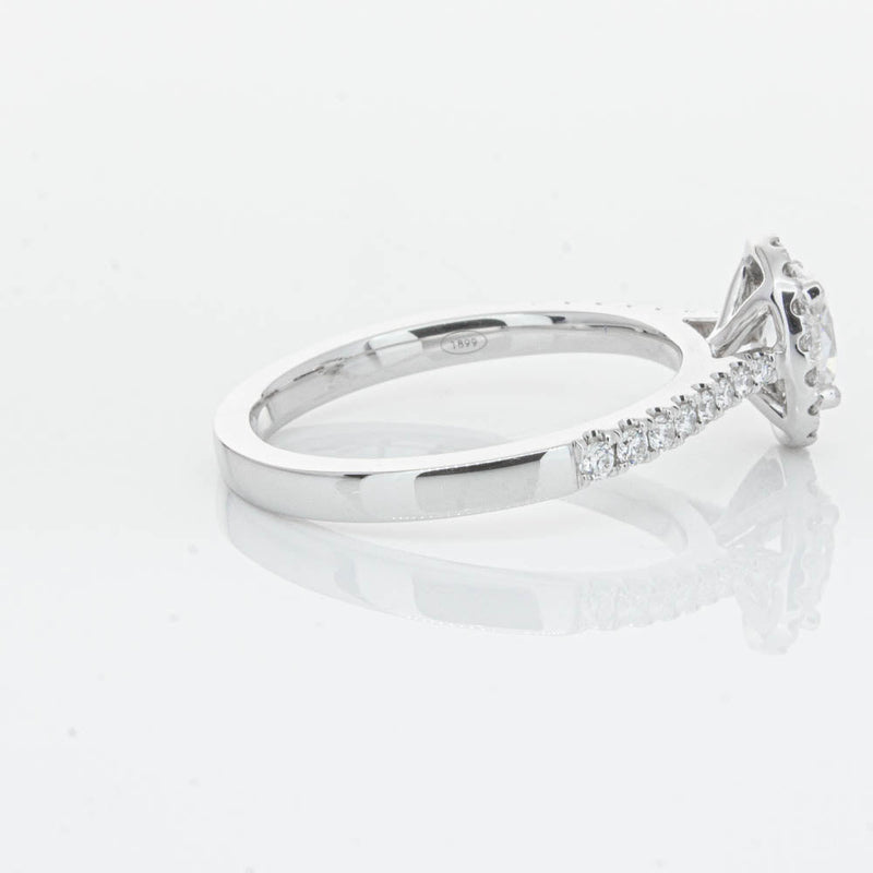 18ct White Gold .50ct Oval Cut Diamond Lola Ring-Ring-Walker & Hall