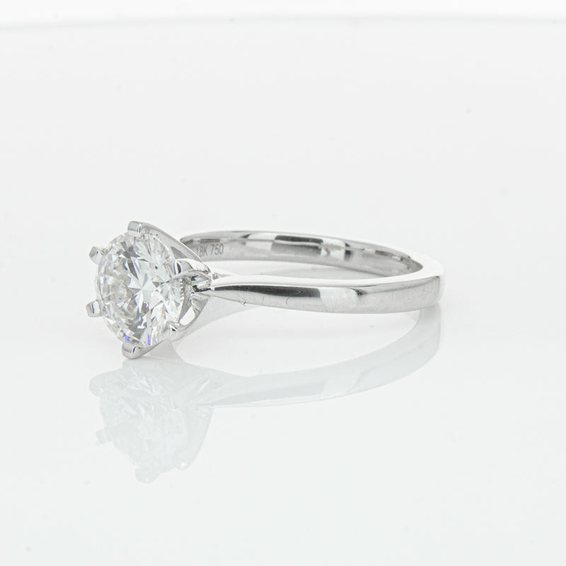 18ct White Gold 1.50ct Diamond Capri Ring-Ring-Walker & Hall