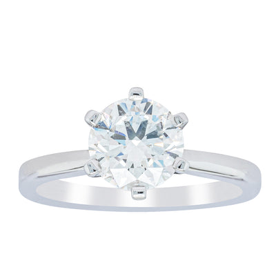 18ct White Gold 1.50ct Diamond Capri Ring-Ring-Walker & Hall