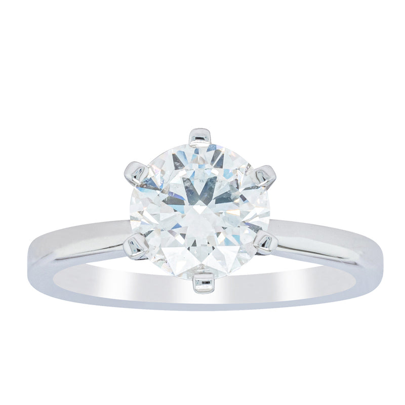 18ct White Gold 1.50ct Diamond Capri Ring-Ring-Walker & Hall