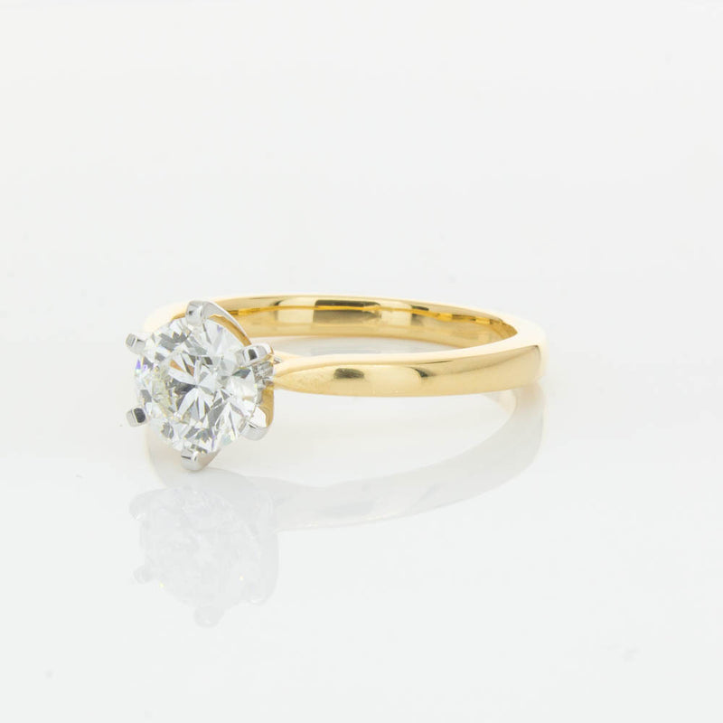 18ct Yellow Gold 1.01ct Diamond Capri Ring-Ring-Walker & Hall