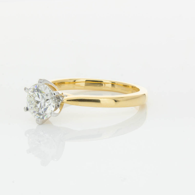 18ct Yellow Gold 1.01ct Diamond Capri Ring-Ring-Walker & Hall
