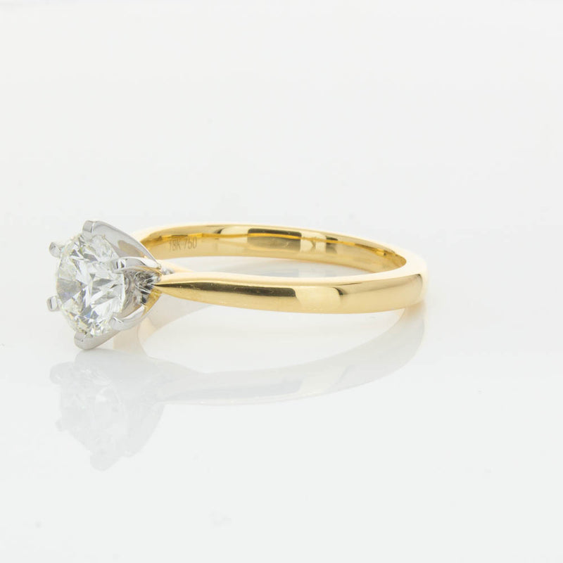 18ct Yellow Gold 1.01ct Diamond Capri Ring-Ring-Walker & Hall
