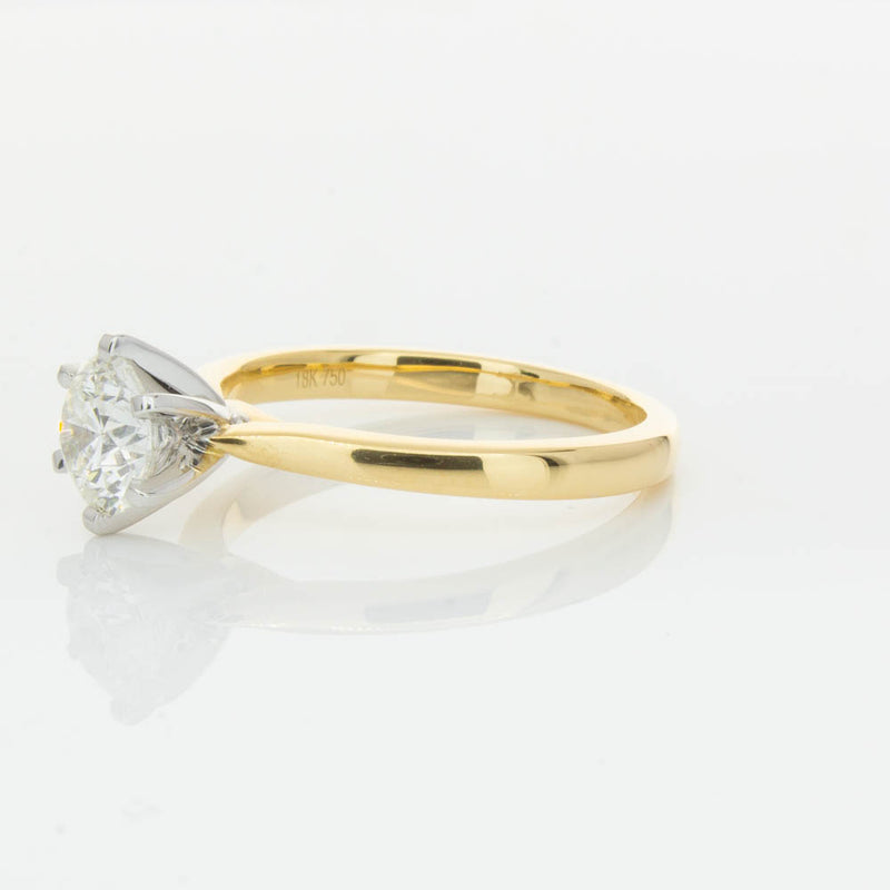 18ct Yellow Gold 1.01ct Diamond Capri Ring-Ring-Walker & Hall