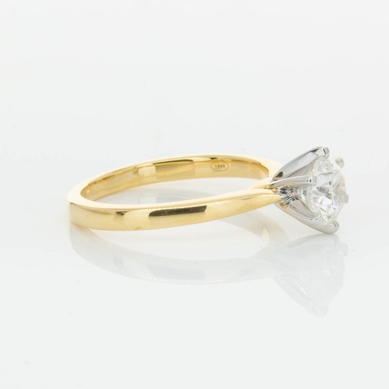 18ct Yellow Gold 1.01ct Diamond Capri Ring-Ring-Walker & Hall