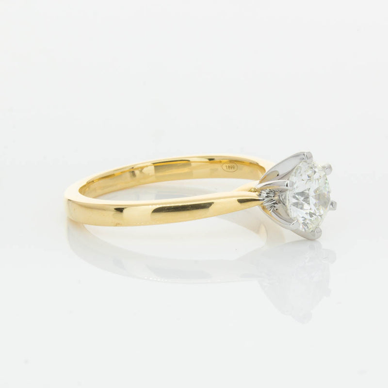 18ct Yellow Gold 1.01ct Diamond Capri Ring-Ring-Walker & Hall