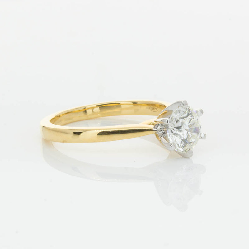 18ct Yellow Gold 1.01ct Diamond Capri Ring-Ring-Walker & Hall