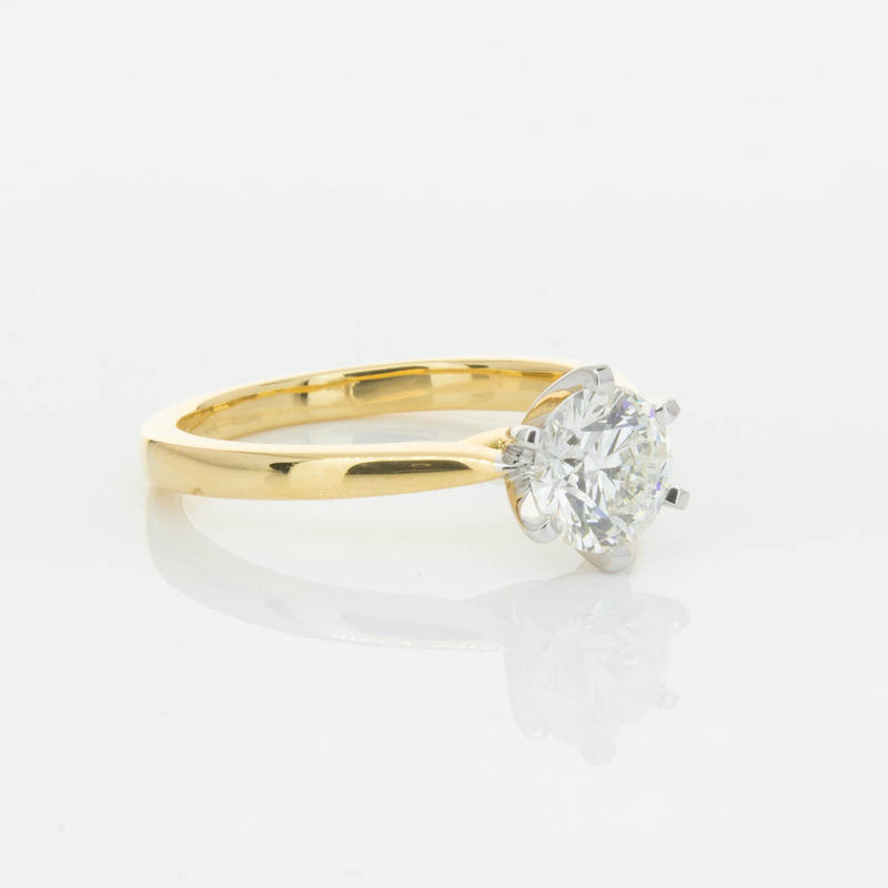 18ct Yellow Gold 1.01ct Diamond Capri Ring-Ring-Walker & Hall