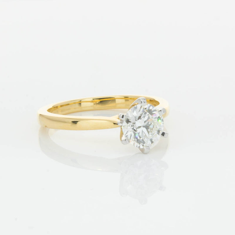 18ct Yellow Gold 1.01ct Diamond Capri Ring-Ring-Walker & Hall
