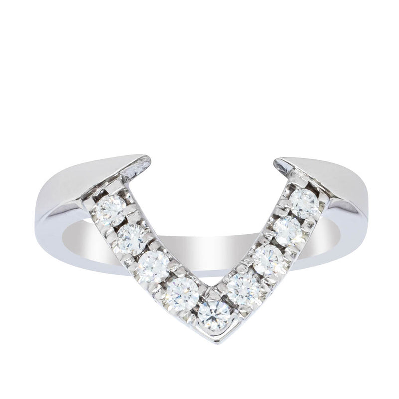 Deja Vu 18ct White Gold Diamond & Pink Sapphire Ring & Band-Ring-Walker & Hall
