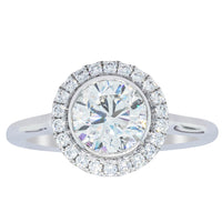 18ct White Gold 1.30ct Diamond Isla Ring-Ring-Walker & Hall