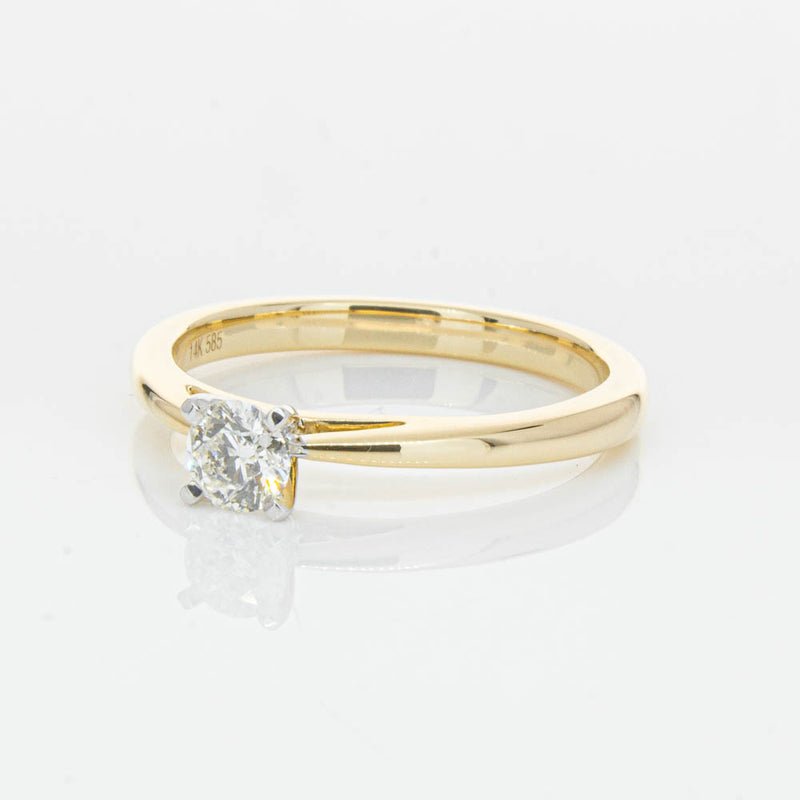 14ct Yellow Gold .30ct Diamond Luna Ring-Ring-Walker & Hall