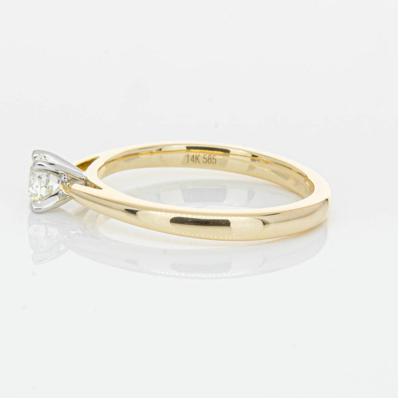 14ct Yellow Gold .30ct Diamond Luna Ring-Ring-Walker & Hall
