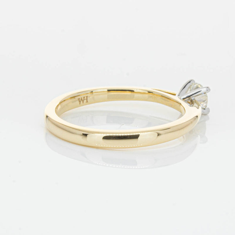 14ct Yellow Gold .30ct Diamond Luna Ring-Ring-Walker & Hall