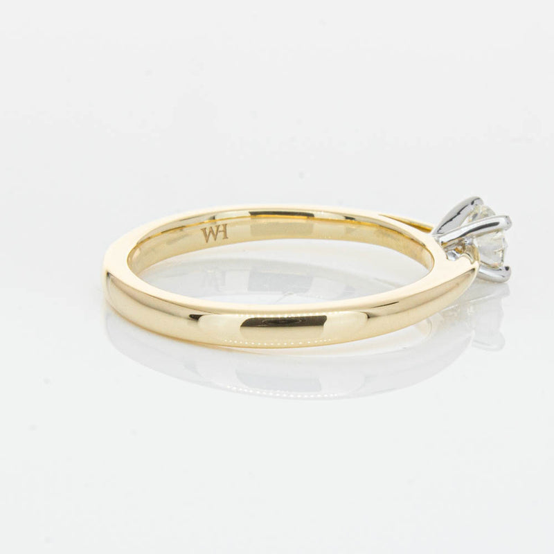 14ct Yellow Gold .30ct Diamond Luna Ring-Ring-Walker & Hall