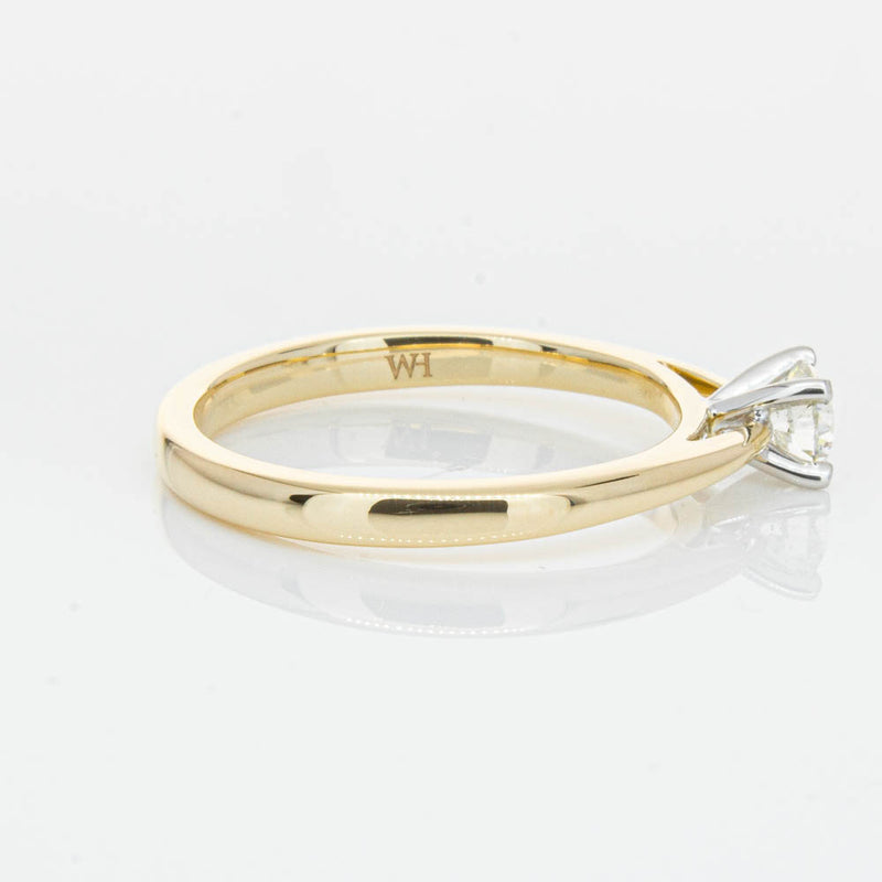 14ct Yellow Gold .30ct Diamond Luna Ring-Ring-Walker & Hall