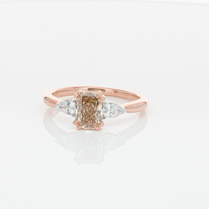 18ct Rose Gold Champagne Diamond Ayla Ring-Ring-Walker & Hall