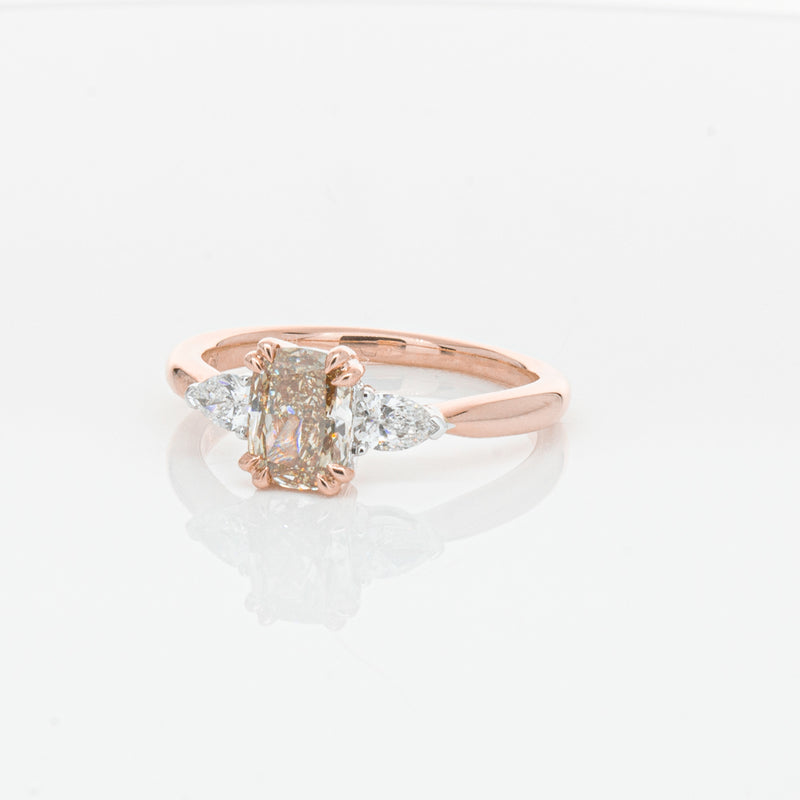 18ct Rose Gold Champagne Diamond Ayla Ring-Ring-Walker & Hall