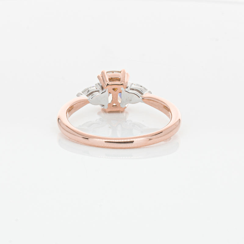 18ct Rose Gold Champagne Diamond Ayla Ring-Ring-Walker & Hall