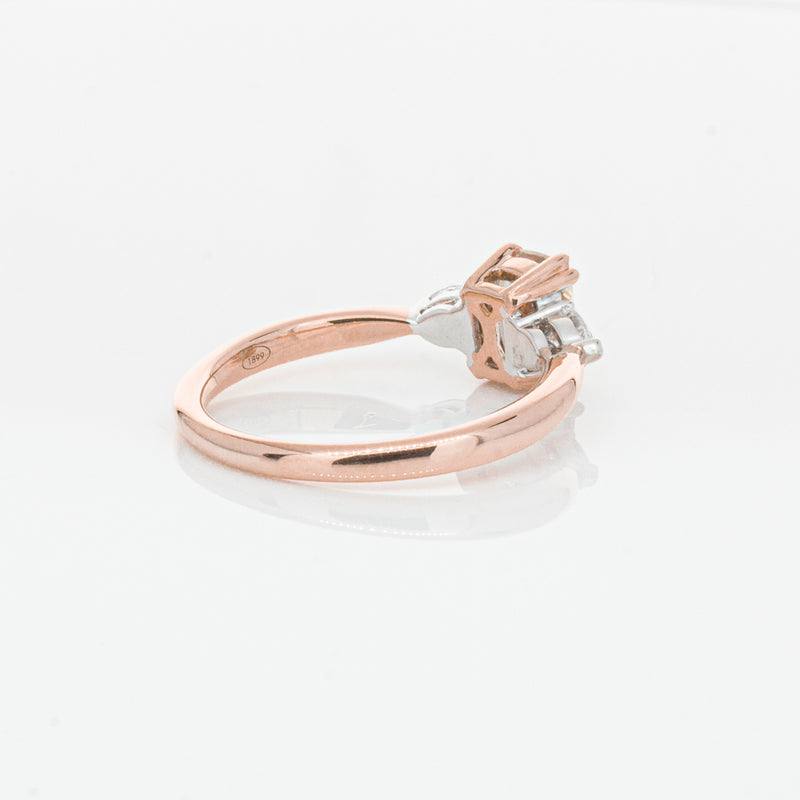 18ct Rose Gold Champagne Diamond Ayla Ring-Ring-Walker & Hall