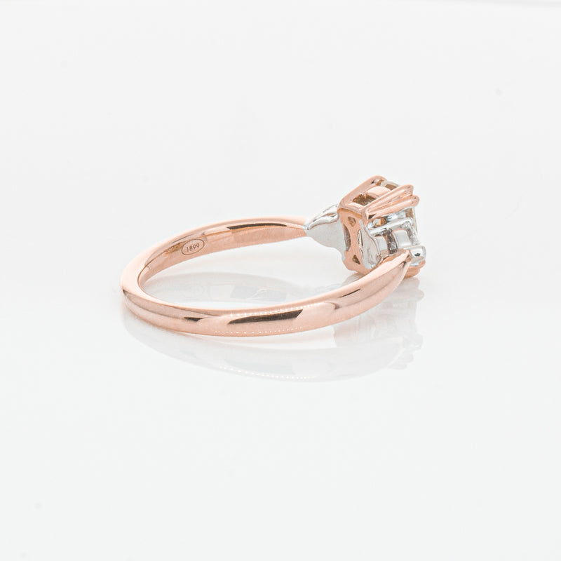 18ct Rose Gold Champagne Diamond Ayla Ring-Ring-Walker & Hall